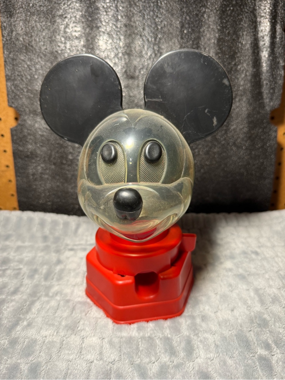 Vintage Mickey Mouse Head Bank - Black & Red